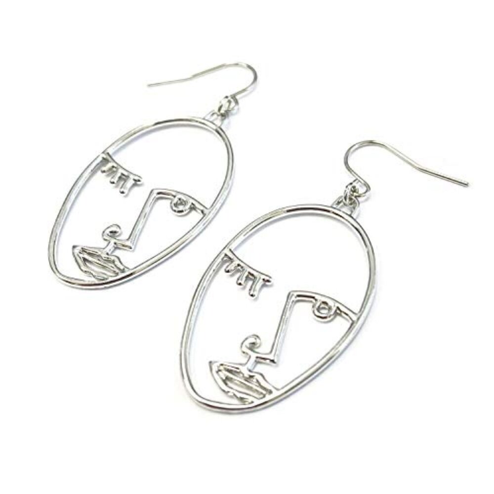 Abstract Face Earrings for Women‎